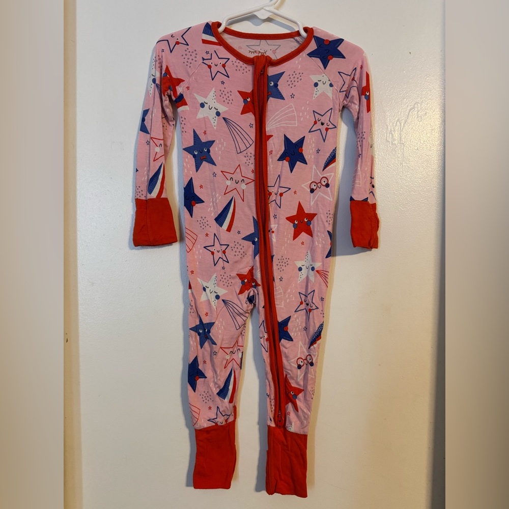 Little Sleepies Stars and Stripes Zippy 6-12 mo.